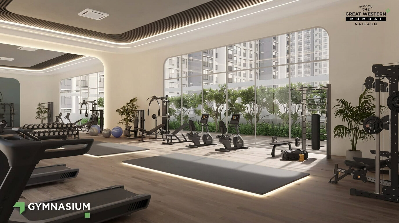 Indoor gymnasium at Growth City clubhouse
