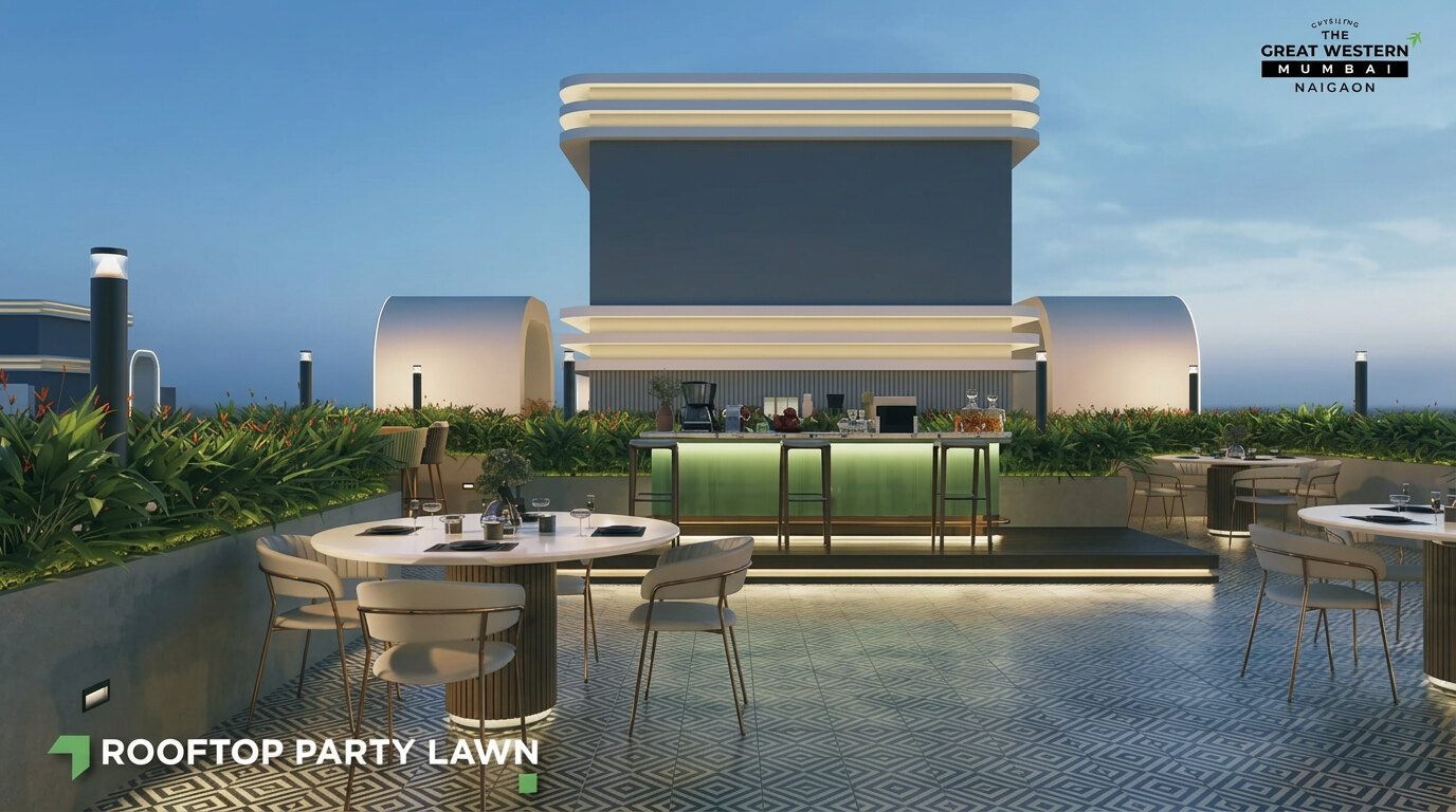 Rooftop party lawn at Growth City